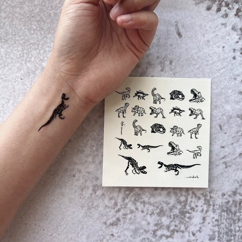 纹身贴纸-恐龙 - 纹身贴 - 纸 