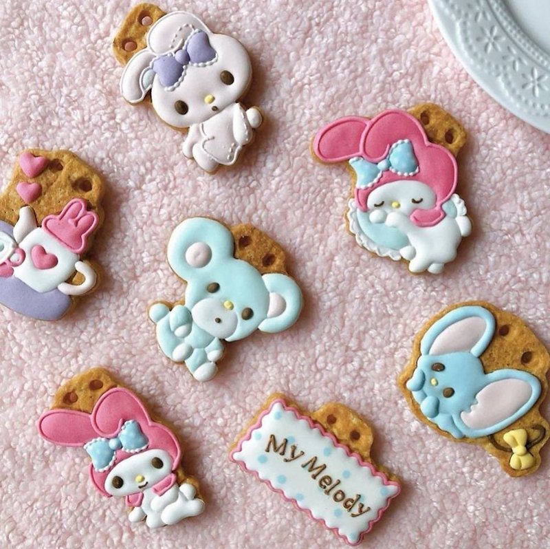 【Pinkoi x Sanrio】正版/美乐蒂/收涎饼干/宝宝4个月收口水/定制 - 手工饼干 - 其他材质 