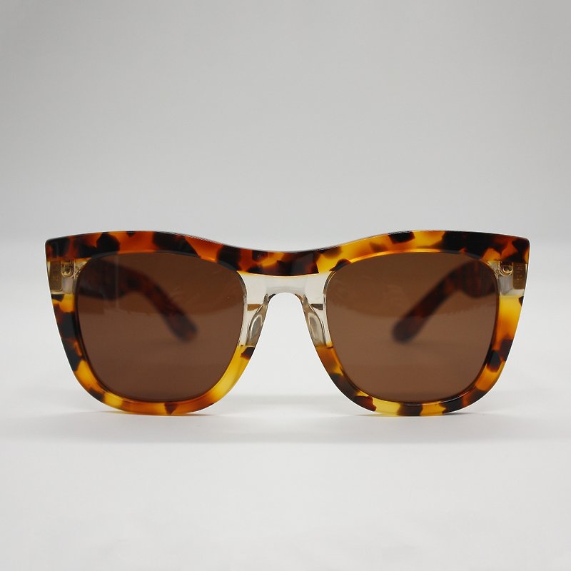 SUPER太阳眼镜 - GALS STRATA 2 - 眼镜/眼镜框 - 其他材质 咖啡色