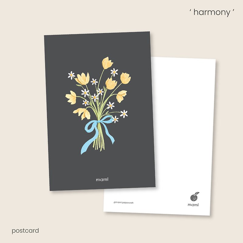 纸 卡片/明信片 黑色 - harmony - postcard