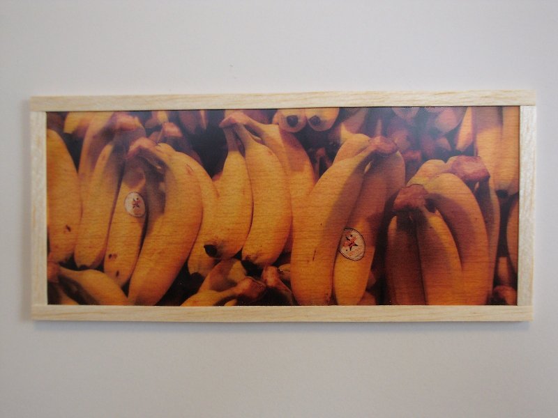 banana - 墙贴/壁贴 - 木头 橘色