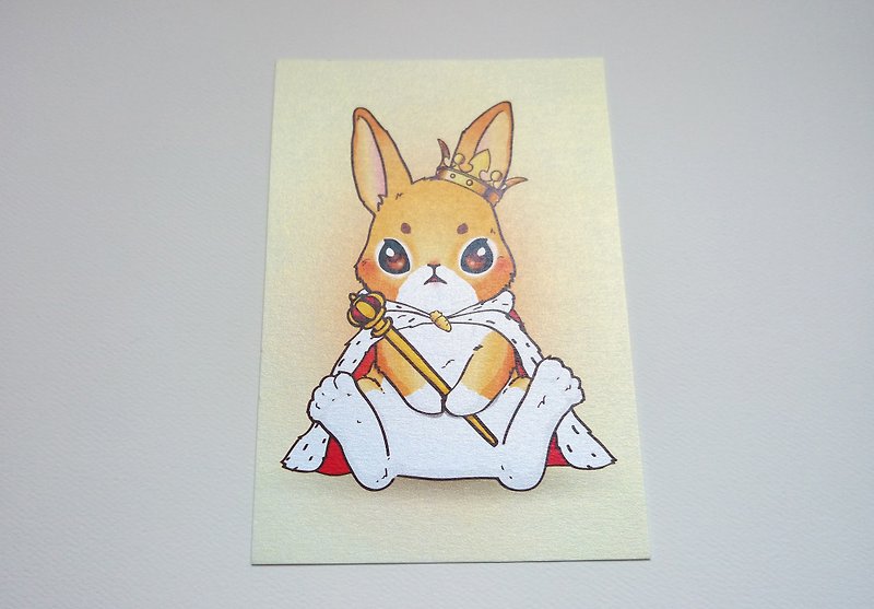 名信片｜兔子日常- 帝皇在身边｜ - 卡片/明信片 - 纸 黄色