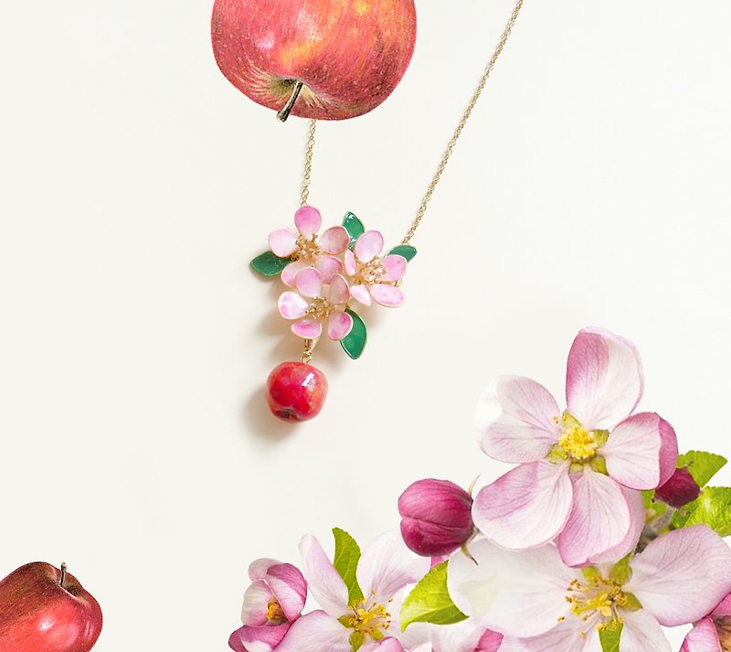 Aramore 夏日水果系列－苹果颈链 - 颈链 - 其他材质 