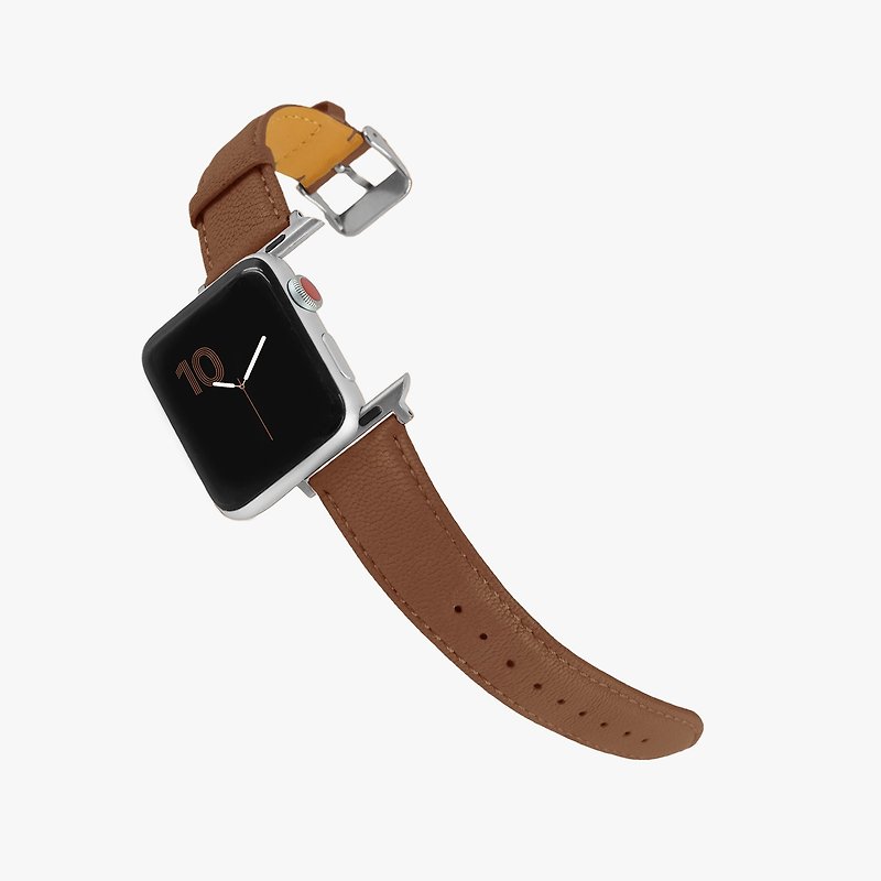 定制化礼物意大利真皮革表带Apple Watch 咖啡色 - 表带 - 真皮 咖啡色