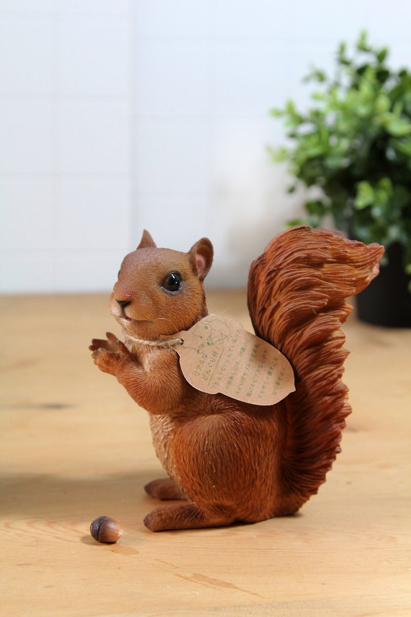 SUSS-日本Magnets 拟真动物系列 超可爱小松鼠吃果子存钱筒-现货 - 其他 - 其他材质 咖啡色