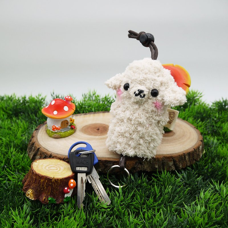 (黄金猎犬)棉花糖动物钥匙包-MINI钥匙包 - 钥匙链/钥匙包 - 其他材质 