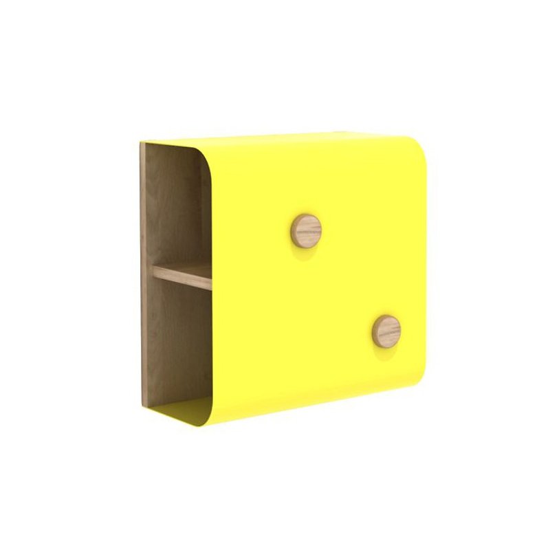 Shell壳型壁挂收纳箱 - 小型(黄色) - 收纳用品 - 其他材质 