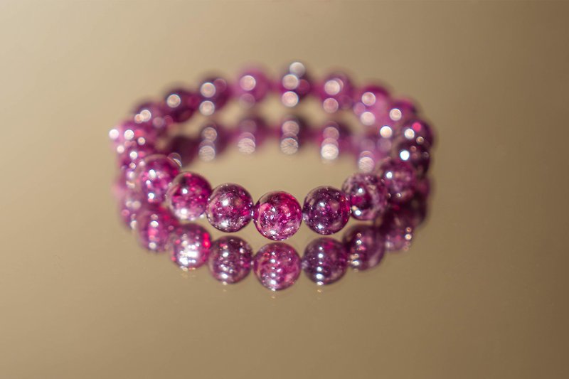 紫锂云母手珠 - 手链/手环 - 水晶 紫色