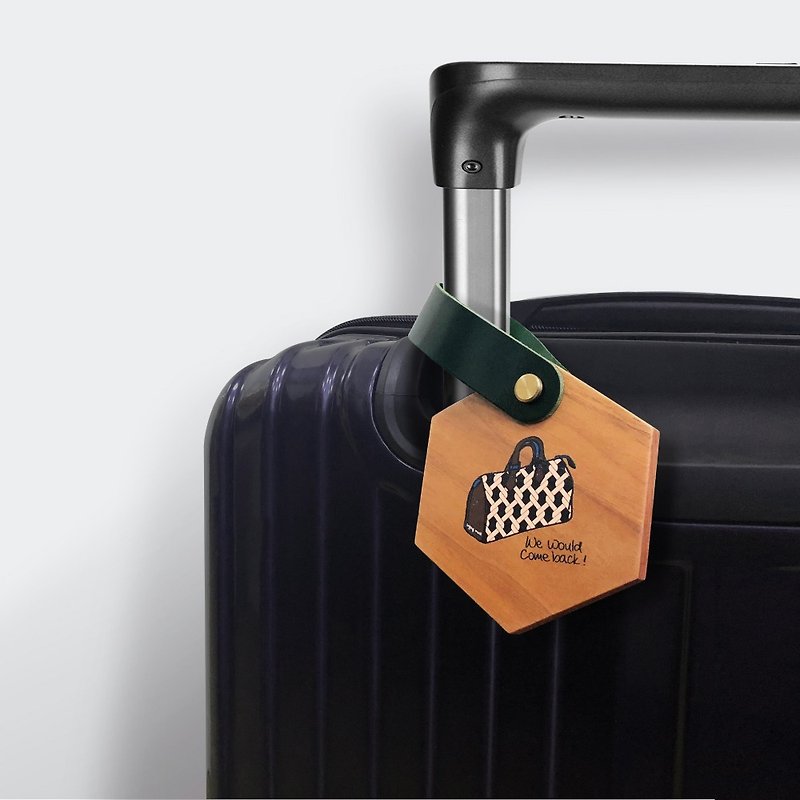 旅行的意义木质行李吊牌 - 行李吊牌 - 木头 咖啡色