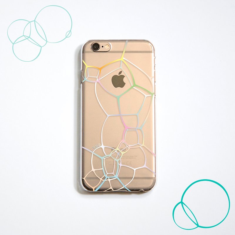 渐变微浮雕 彩色肥皂泡图案手机壳 // Phone Case - 手机壳/手机套 - 塑料 多色