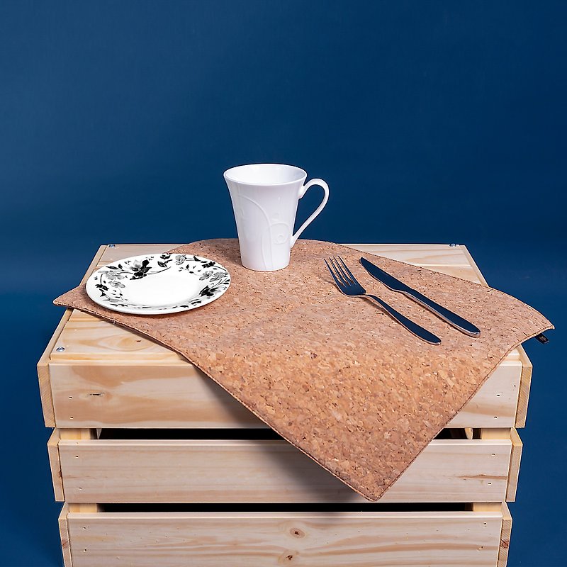 【定制化礼物】【kuroi-T】手工 软木餐垫∣ 简约风 - 餐垫/桌巾 - 其他材质 咖啡色