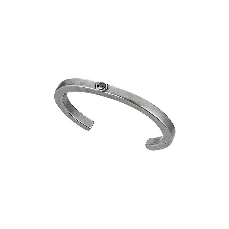 莱茵石C字手环 - 手链/手环 - 其他金属 银色