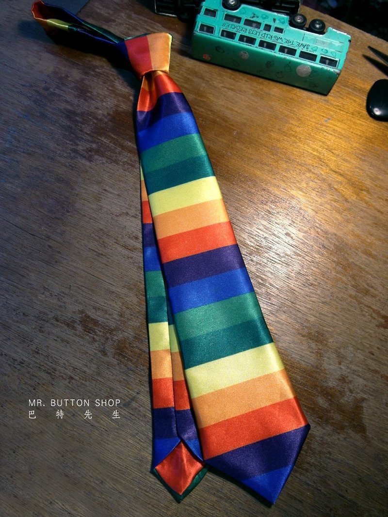 彩虹领带  Neck Ties - 领带/领带夹 - 聚酯纤维 多色