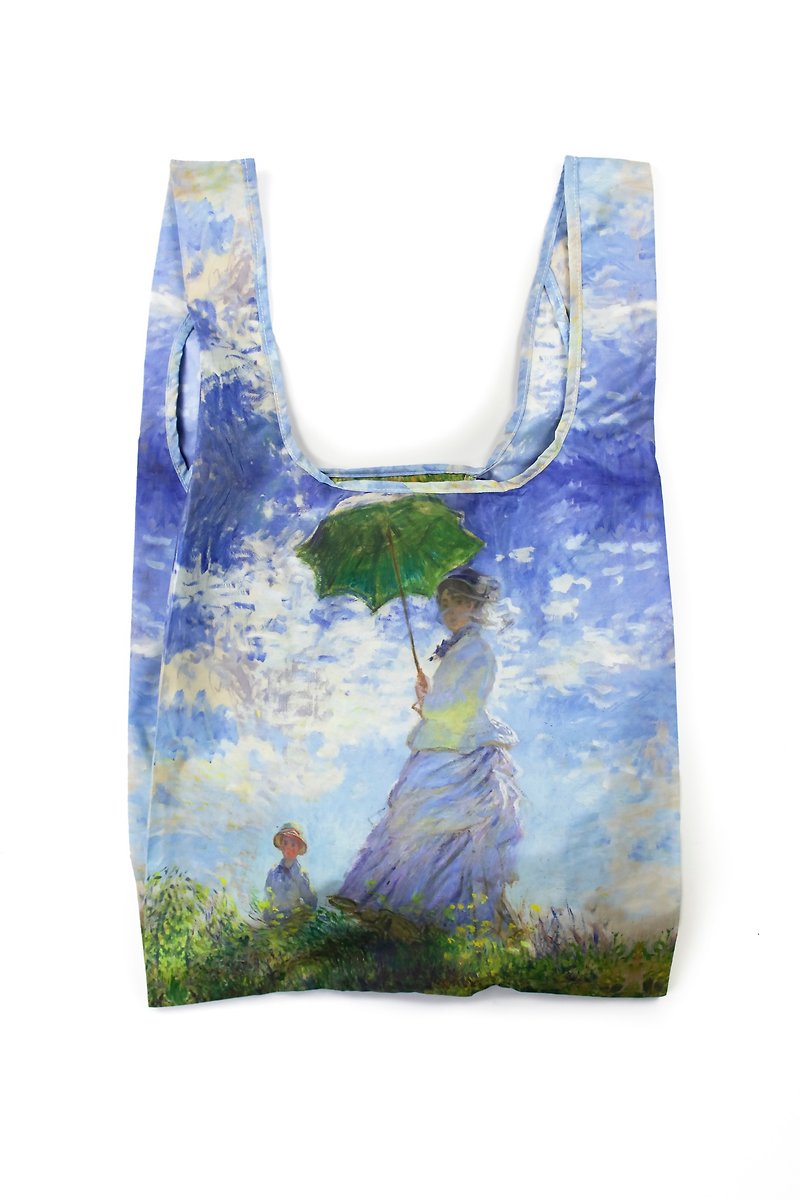 英国Kind Bag-环保收纳购物袋-中-博物馆收藏系列-莫内 - 手提包/手提袋 - 防水材质 蓝色