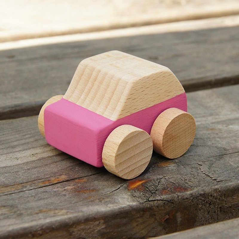 手工木头车-警车(两台一组颜色请备注栏留言)天然玩具不上化学漆 - 玩具/玩偶 - 木头 咖啡色