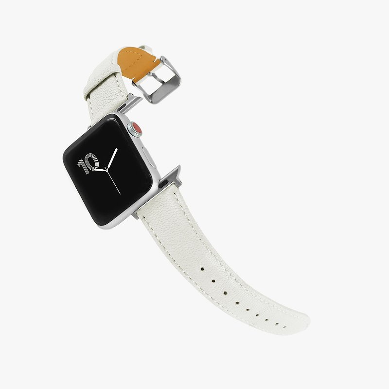 定制化礼物意大利真皮革表带Apple Watch 香草白色 - 表带 - 真皮 白色