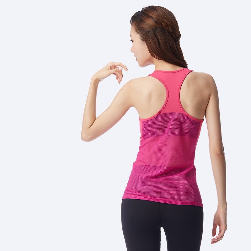 【MACACA】静 宁美形3D 固定胸垫背心-AUG1513 桃红 - 女装瑜珈服 - 聚酯纤维 粉红色
