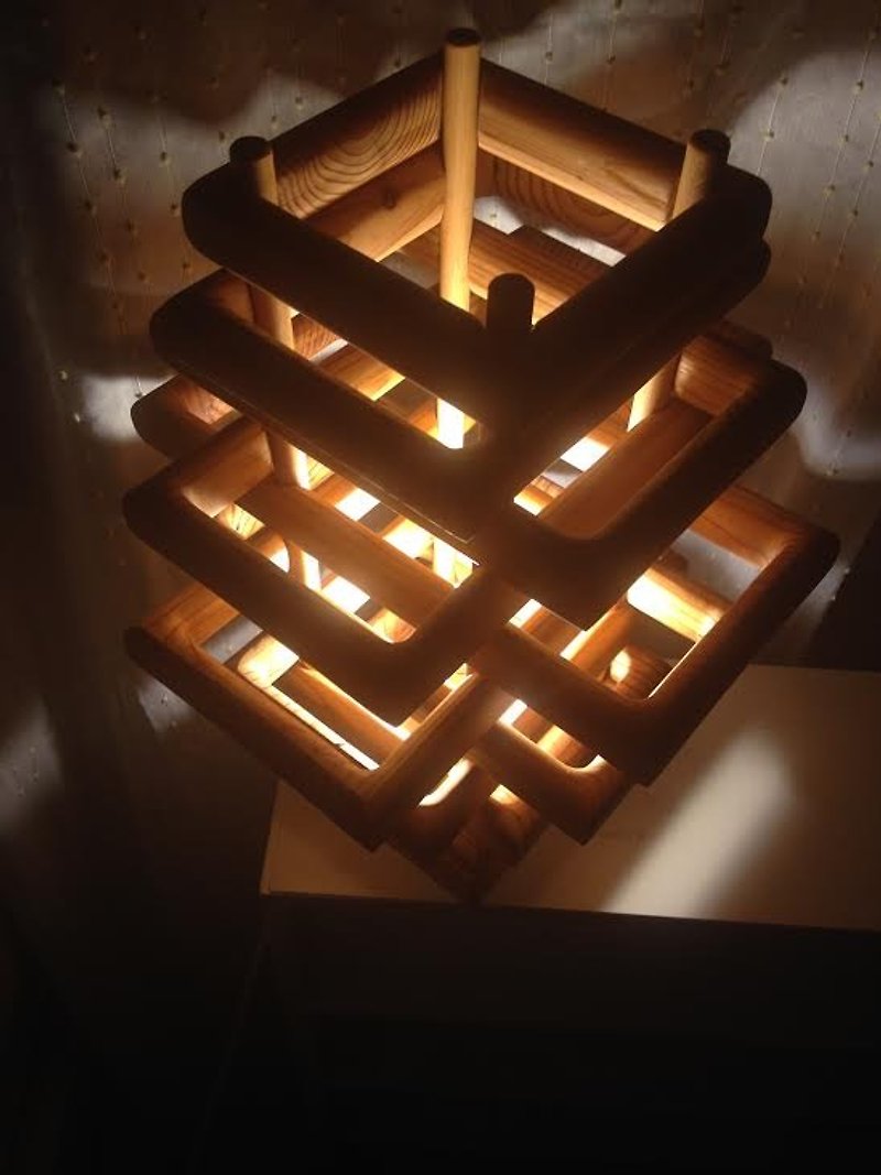 Wood block - 灯具/灯饰 - 木头 咖啡色