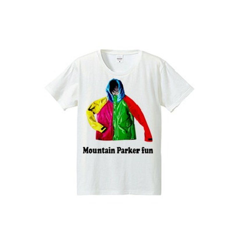 Mountain Parker fun（4.7oz Tシャツ） - 女装 T 恤 - 棉．麻 红色