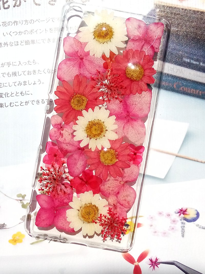 Annys workshop手作押花手机保护壳, Sony Xperia X 争艳 (现货特价) - 手机壳/手机套 - 塑料 红色