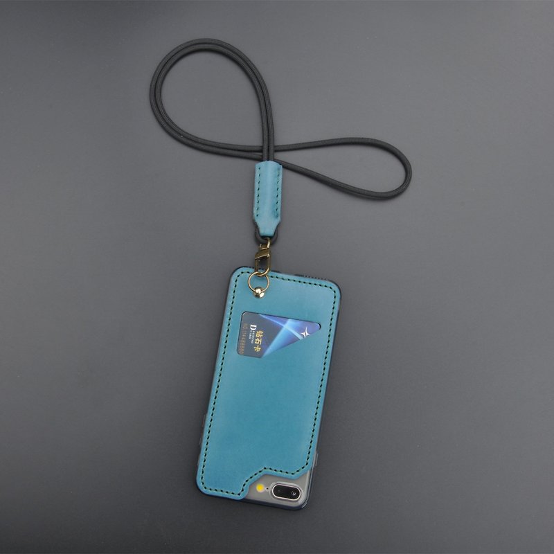 苹果iPhone X 6s 7 8 Plus 牛皮手机壳手腕 挂脖 带卡位 旅游必备  - 手机壳/手机套 - 真皮 