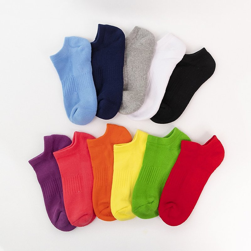 【WARX抑菌除臭袜】经典素色 船型袜 (共11色) - 袜子 - 棉．麻 