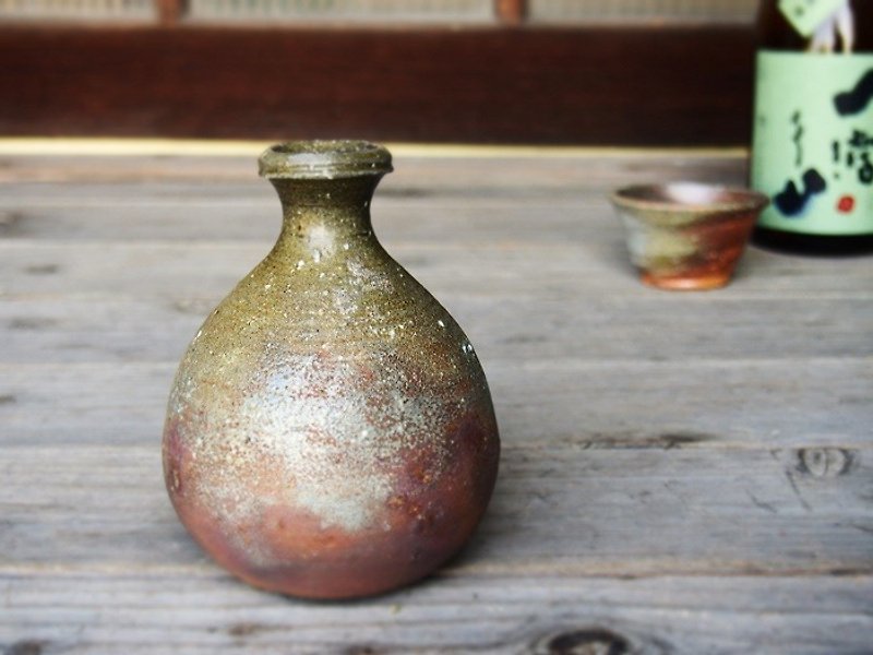 備前 徳利＿t-055 - 花瓶/陶器 - 陶 咖啡色