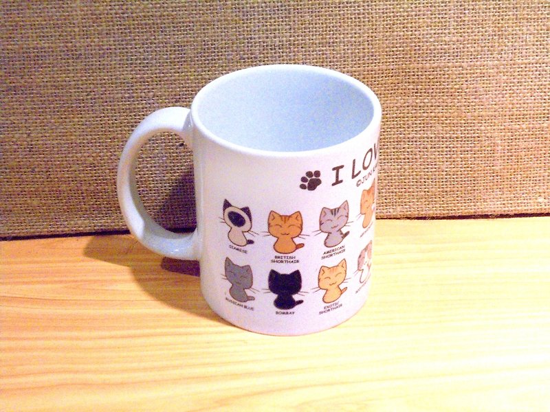 猫咪马克杯-猫咪图鉴 - 杯子 - 陶 多色