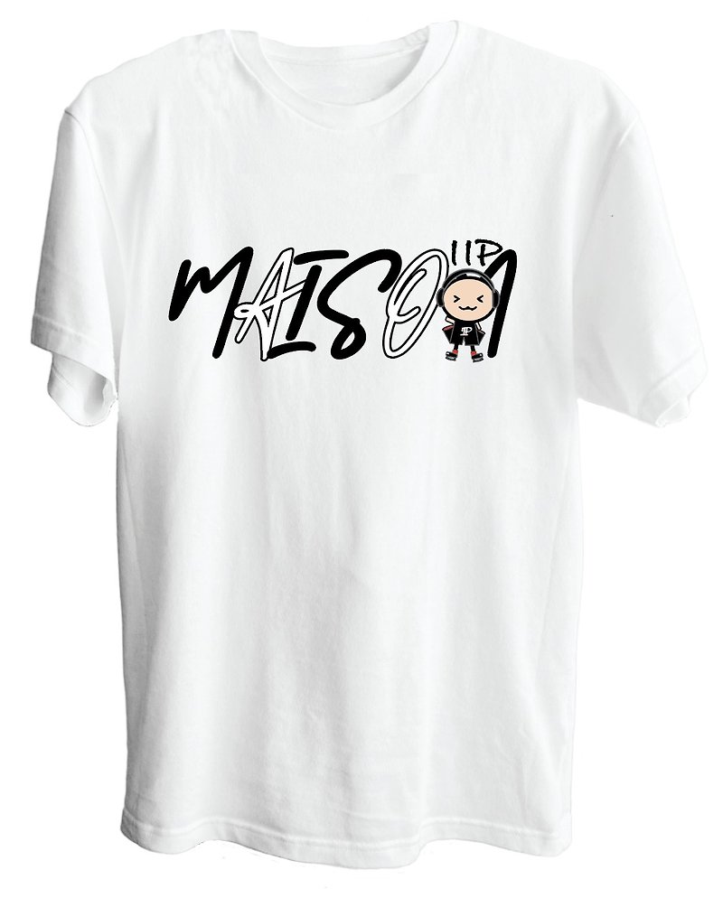 【秉秉设计室 | 香港原创 Maison x Naughty | IIP Tee - 女装 T 恤 - 棉．麻 白色