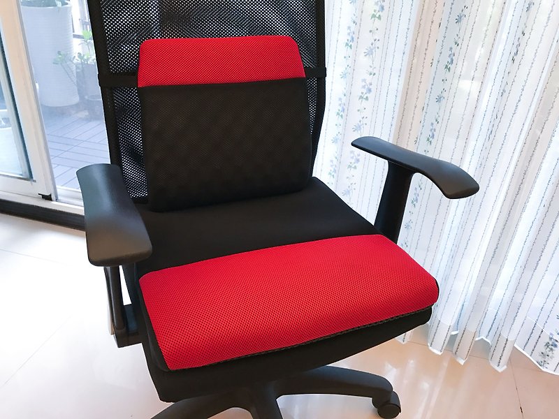 AC RABBIT 气垫坐垫(密闭式)腰靠垫组 舒适 办公 电脑椅 台湾制造 - 枕头/抱枕 - 聚酯纤维 多色