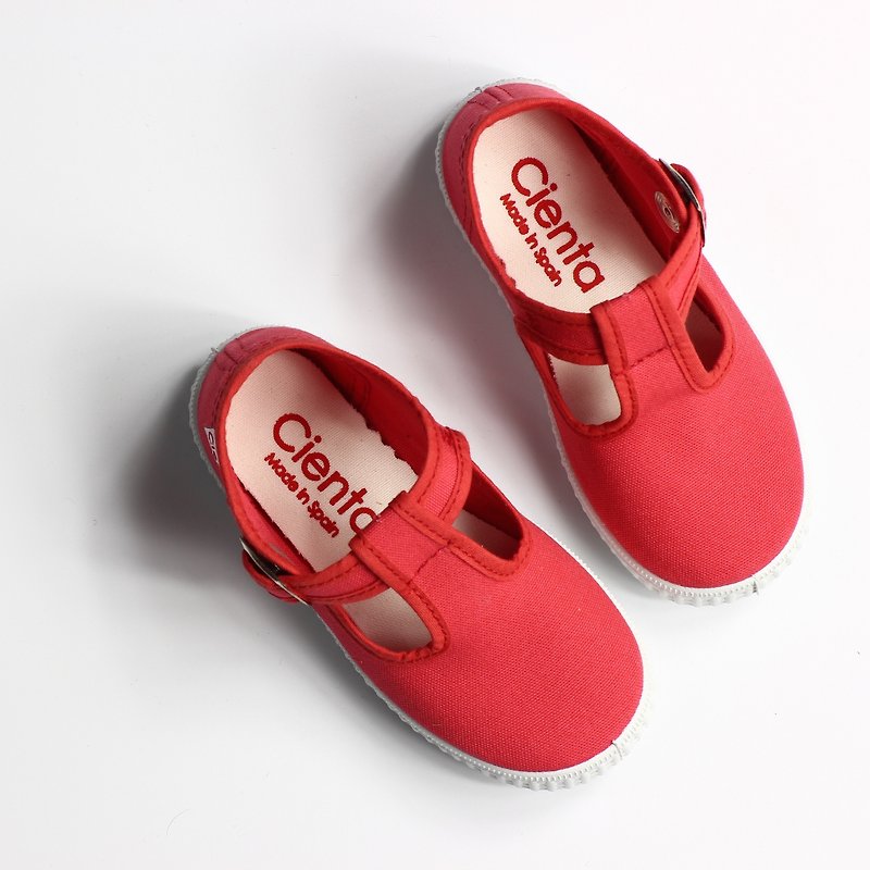 西班牙国民帆布鞋 CIENTA 51000 06红色 幼童、小童尺寸 - 童装鞋 - 棉．麻 红色