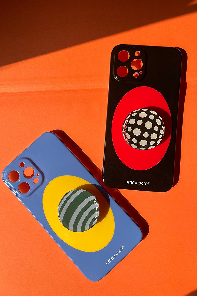 Polka Dot黑红蓝黄 鸡蛋印花 iPhone手机壳 亮面精孔材质 - 手机壳/手机套 - 防水材质 