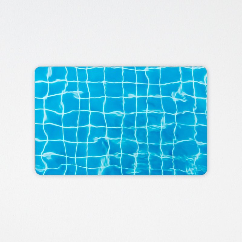 swimming pool  / 悠游卡 / 一卡通 ( 文字定制 ) - 其他 - 其他材质 蓝色