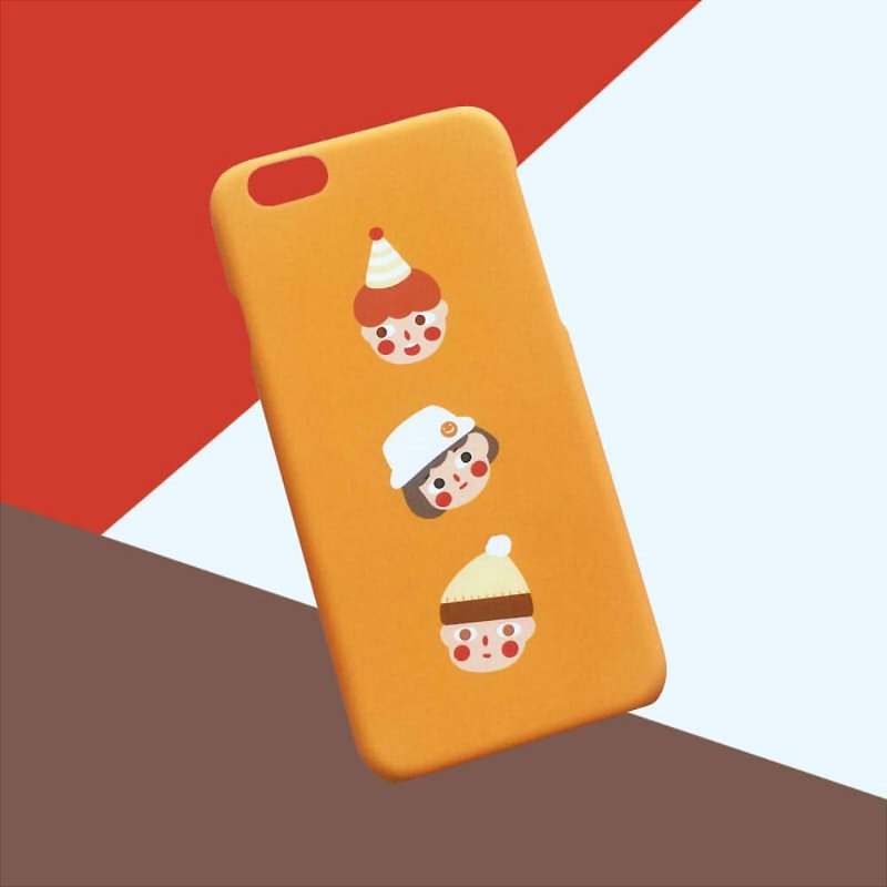 黃色三兄弟 手機殼 - 手机壳/手机套 - 塑料 橘色