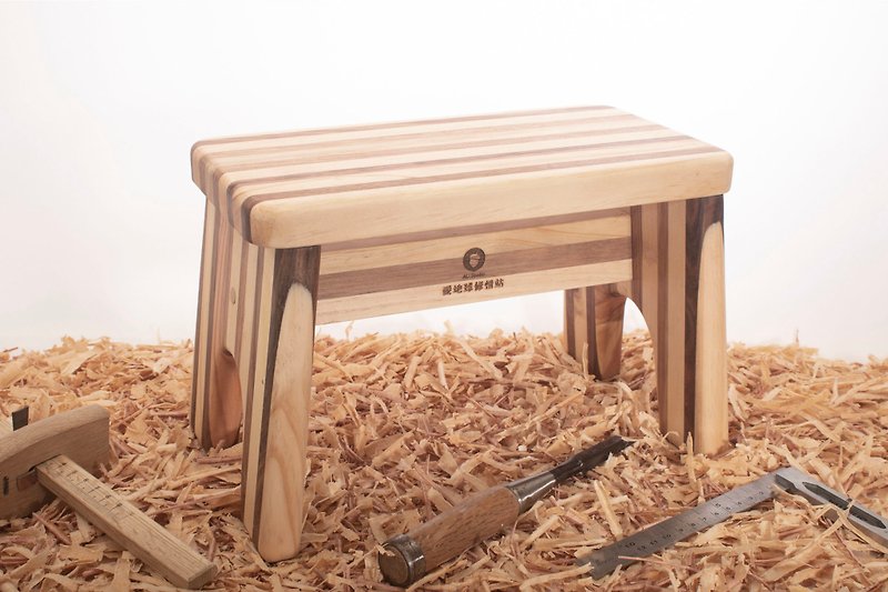 拼接原木椅 / 展示架/ 实木板凳 - 椅子/沙发 - 木头 金色