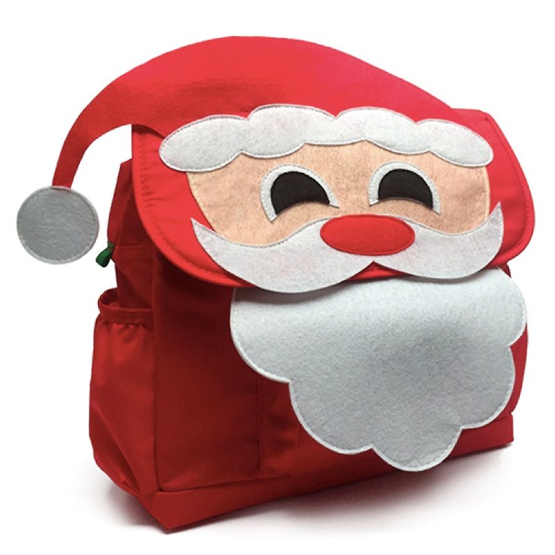 美国Bixbee童趣系列-圣诞老公公小童背包 - 后背包/双肩包 - 聚酯纤维 红色