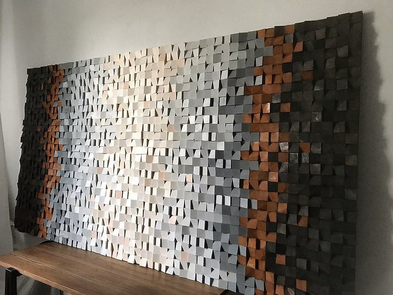 大型木墙艺术温馨.质朴的墙面装饰.3d马赛克墙艺术木墙 - 墙贴/壁贴 - 木头 咖啡色