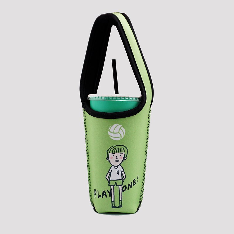 BLR 环保 饮料提袋 Magai's 排球系列 Ti 118 绿 - 随行杯提袋/水壶袋 - 聚酯纤维 绿色