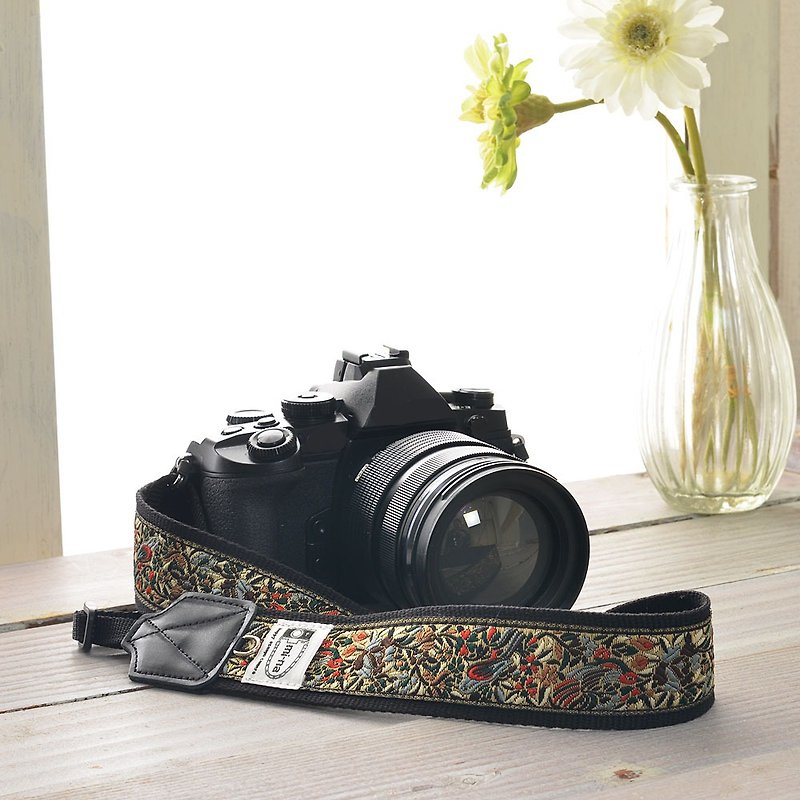 【3,8cm幅】チロリアンテープのカメラストラップ　/フラワーバード - 相机背带/脚架 - 其他材质 多色