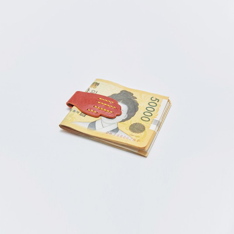 rinLIVING 生活 - Leather Money Clip 橘色皮革钞票夹卡片夹 - 其他 - 真皮 