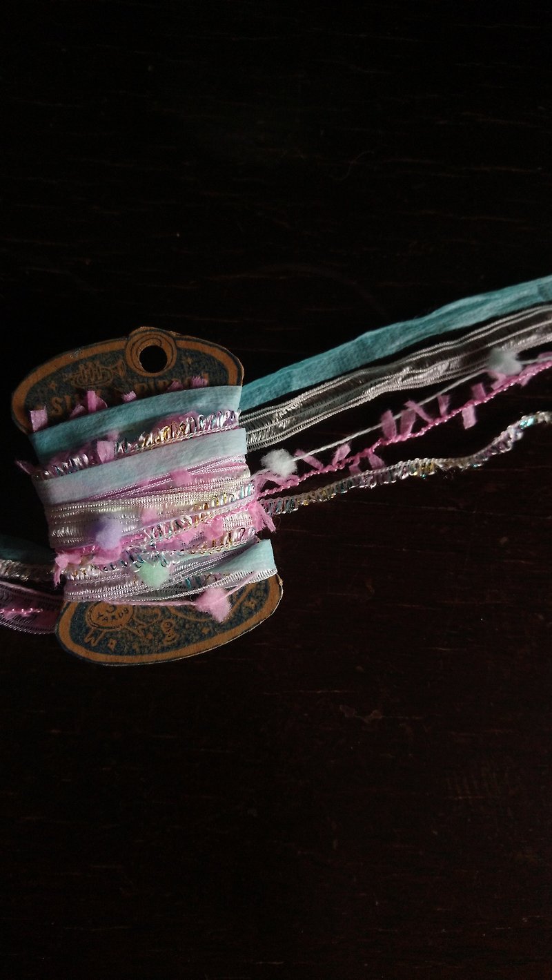 日本混合纱线 130厘米 - 编织/刺绣/羊毛毡/裁缝 - 聚酯纤维 粉红色