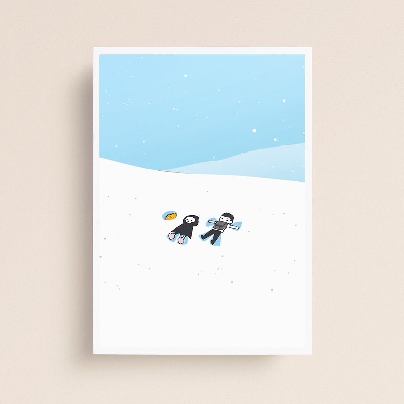 地上玩雪 | 明信片 - 卡片/明信片 - 纸 