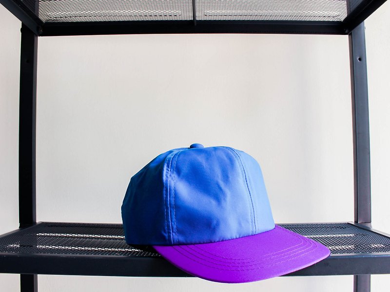 日南海岸天空蓝x靛紫色夏季恋日 古董圆顶鸭舌棒球帽baseball cap - 帽子 - 其他材质 蓝色