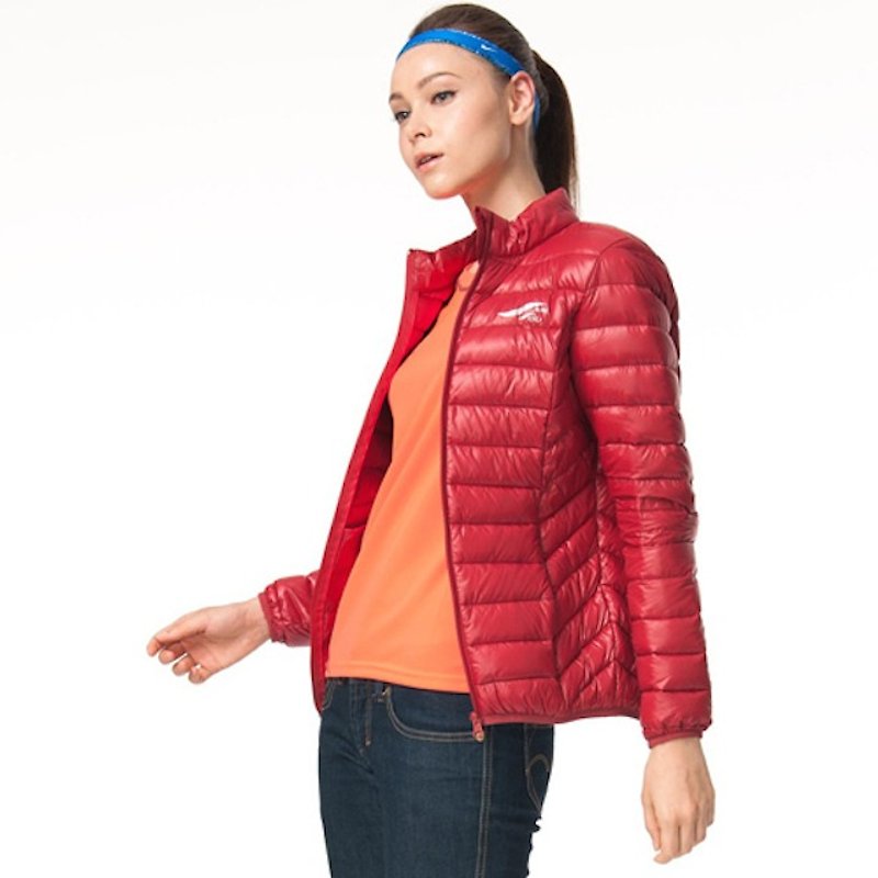 超轻量保暖羽绒 外套 - 女装休闲/机能外套 - 聚酯纤维 红色
