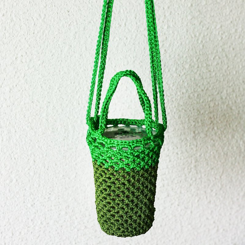 绿绿水壶/饮料袋/双色中国结绳编织/ - 其他 - 聚酯纤维 绿色