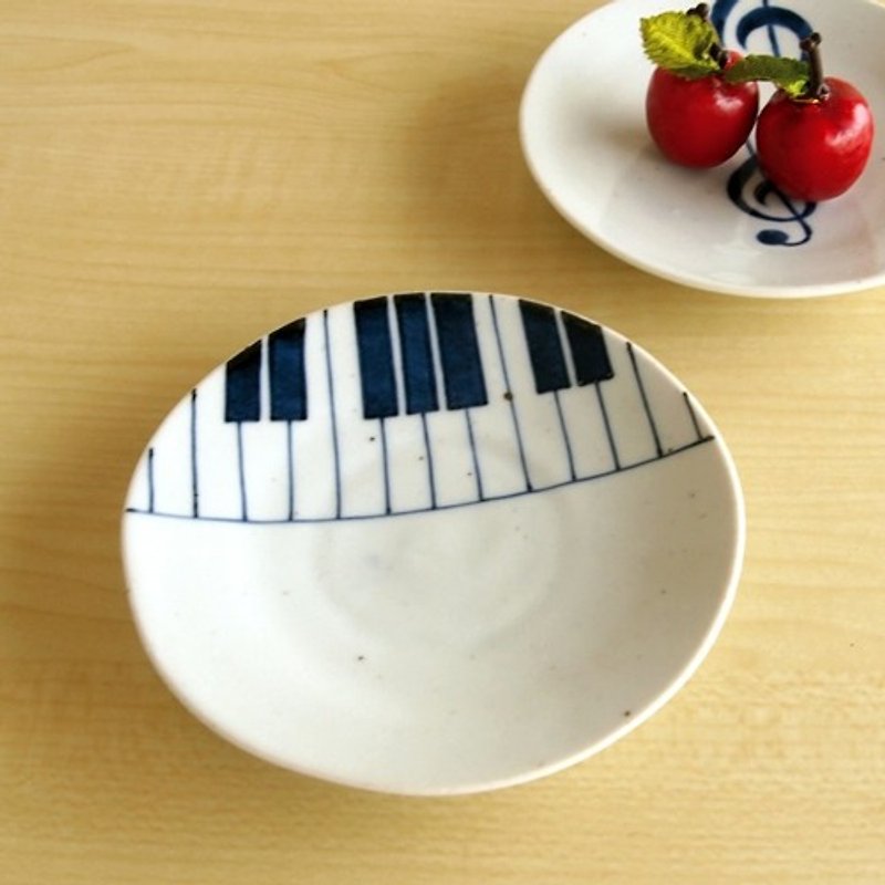 Jazz 鍵盤 ３寸皿 - 浅碟/小碟子 - 陶 