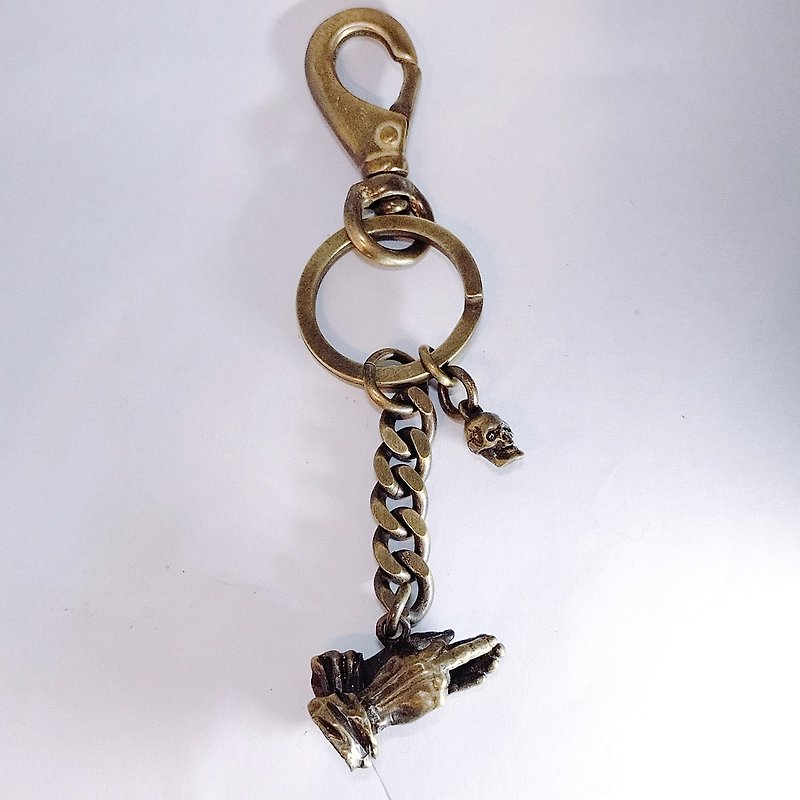 praying hands 　プレイングハンズキーチェーン　真鍮製　by　GRYPHON - 钥匙链/钥匙包 - 铜/黄铜 金色