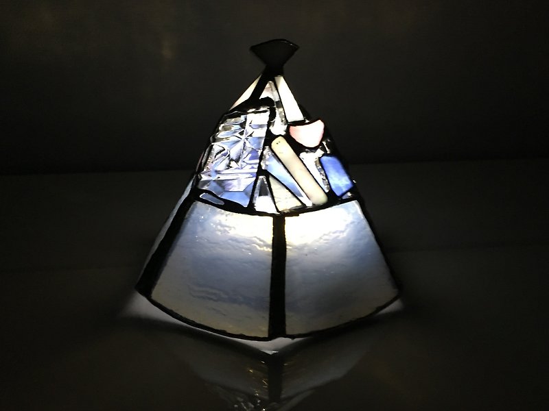 LEDライト ミッドナイト ホワイト ガラス Bay View - 灯具/灯饰 - 玻璃 白色