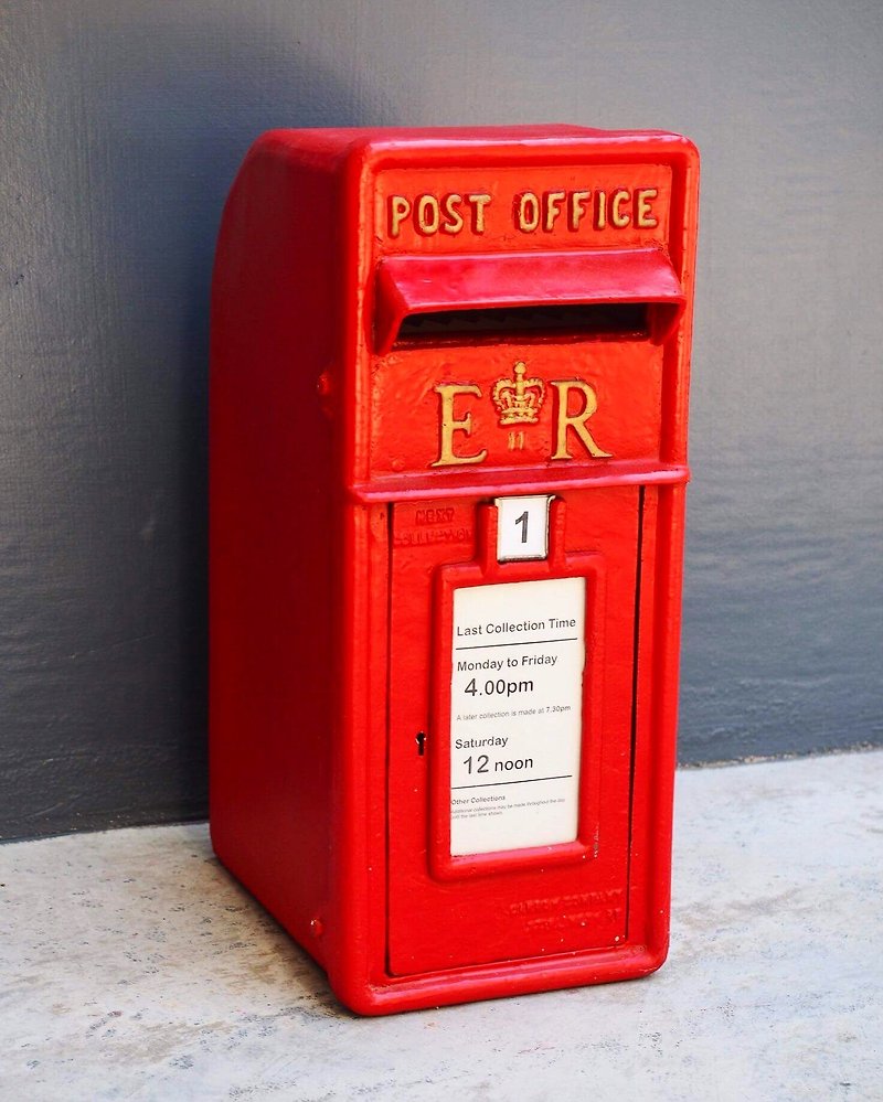 预购 英国 女王伊丽莎白二世 红色铸铁邮筒 全新整理 英国直送 - 摆饰 - 其他金属 红色
