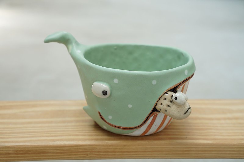 Whale pot , Whale plant pot , Handmade ceramics , pottery